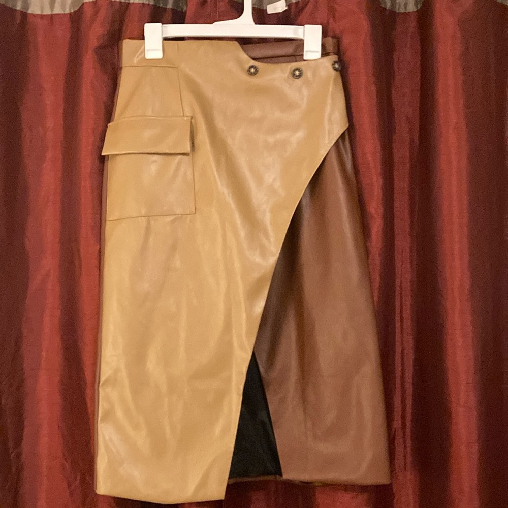 Stylish Tan and Brown Women's Skirt
